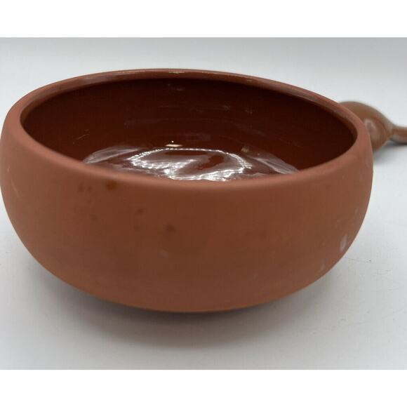 Terra Cotta Bortner & Bortner Small Seal Serving Bowl Ladle 5" Dia 2.5" Tall - Picture 5 of 7